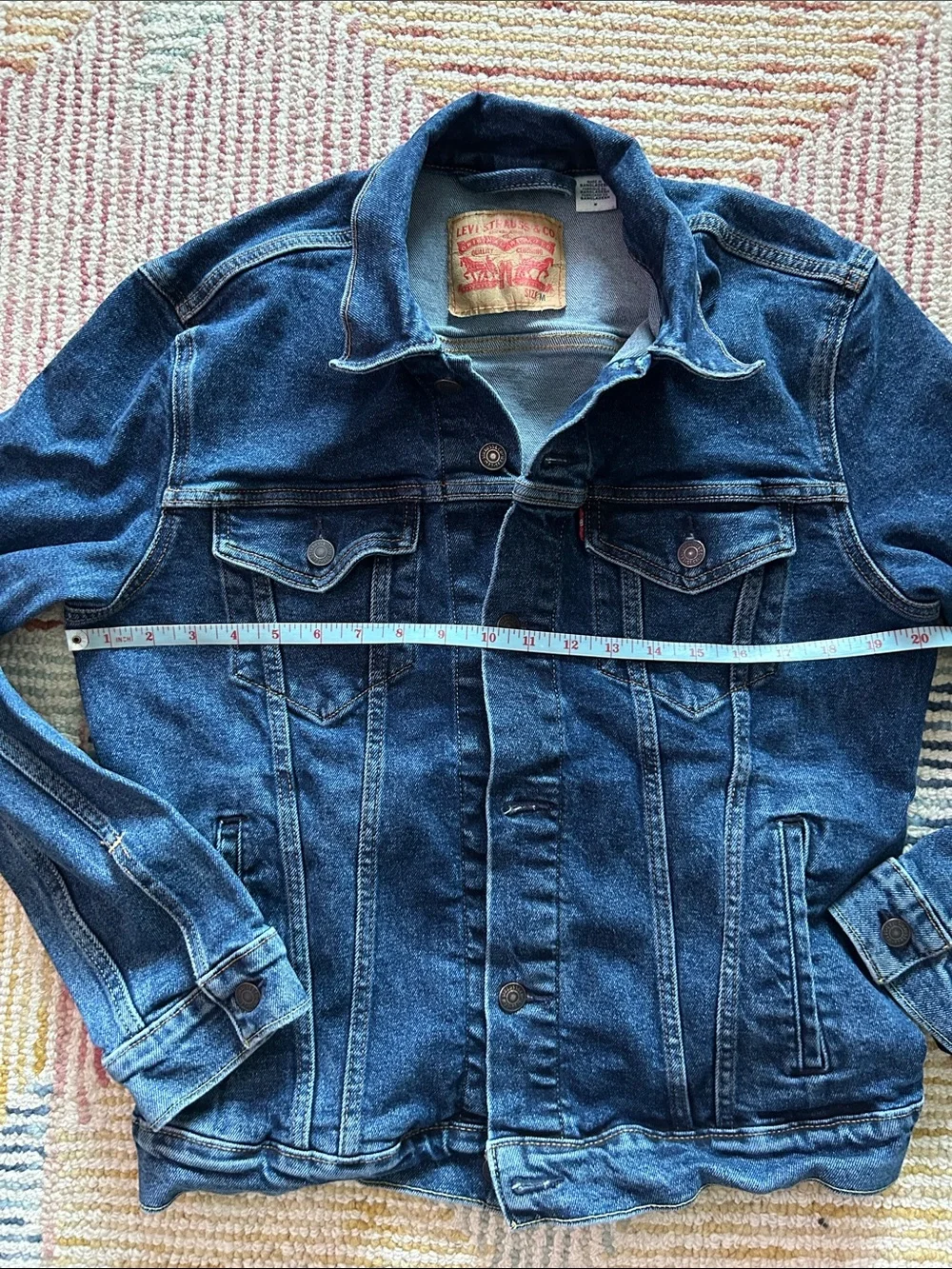 Levi's Dark Blue Denim Trucker Jacket - Picture 3 of 7